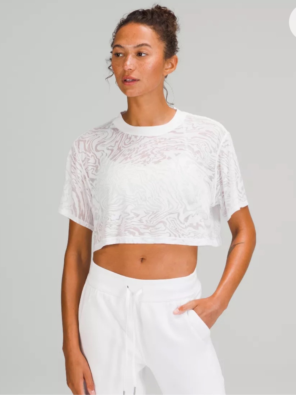 Lululemon All Yours Cropped T-Shirt Veil
